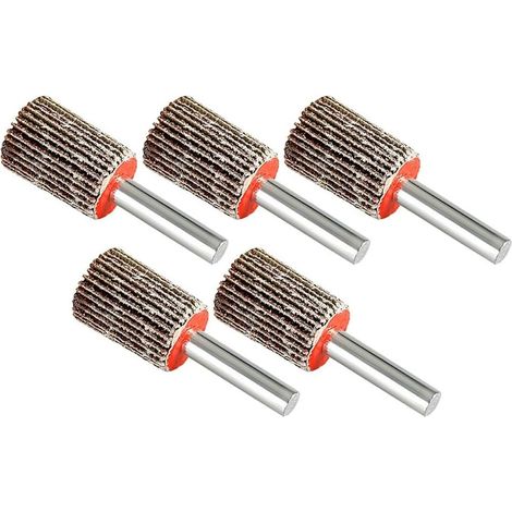 Roues à lamelles en acier inoxydable 15 mm montées sur tige (1/5)