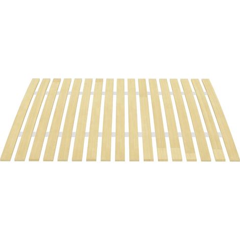 Lit simple Lit adulte Latte de rechange pour sommier avec 17 lattes 100 x 200 cm (1/5)