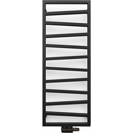 Scaldasalviette acqua calda nero di 1310mm di altezza ge 500mm di larghezza - 490 Watt - ZIG1310/500KGZXN (1/5)