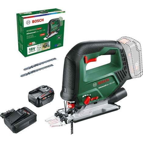 Bosch 0603013000 Cordless Brushless 18v Jigsaw AdvancedSaw 18V-140 4AH Battery