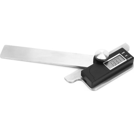 Elektronischer Winkelmesser aus Edelstahl, 0-180°, digitales Winkellineal, 0,01° (1/5)