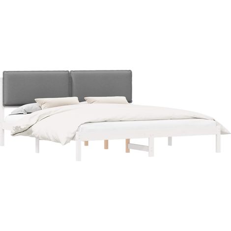 Maison Exclusive - Letto con Testiera Rivestita Grigio chiaro 180 x 200 cm