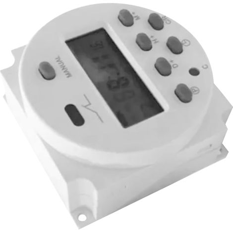 Digitaler Zeitschalter mit Mikrocomputer, LCD-Anzeige, CN101A, 12 V DC, 4 Kabel (1/5)