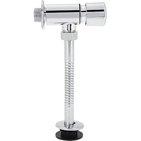 Water Flush Valve, Zinc Alloy Mannual Delay Push Button Urine Valve Bathroom Water Tank Bathroom Toilet Valve For Home Hotel (1/5)