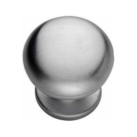 Pomolo per mobili 20x25mm cromo satinato , confezione da 2 pezzi