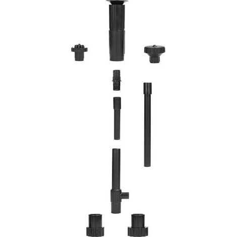 Springbrunnendüsen-Set, 9-teilig – Pilzförmige Springbrunnendüse für Teichbrunnen, Tauchpumpe – Schwarz (1/5)