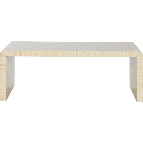 Mesa Centro Hueso 128X61,5X47 Taracea Hecho A Mano (1/5)