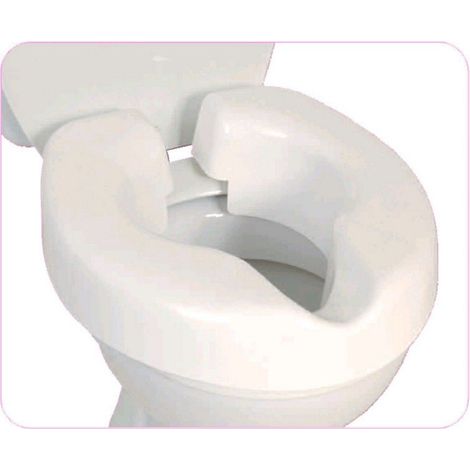 NRS Healthcare F25145 Novelle Rialzo Clip-On per WC, Bianco (1/4)