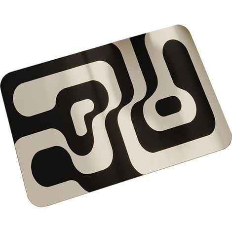 Tapis de sol de salle de bain Yonrjhukm 40 x 60 cm, tapis d'entrée antidérapant et antitache, facile à nettoyer, pour porte d'entrée. (1/5)