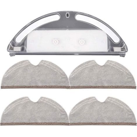 Réservoir d'eau avec 4 serpillères à couverture complète pour aspirateur Xiaomi Roborock S5 S50 S51 S55 S6 (1/5)