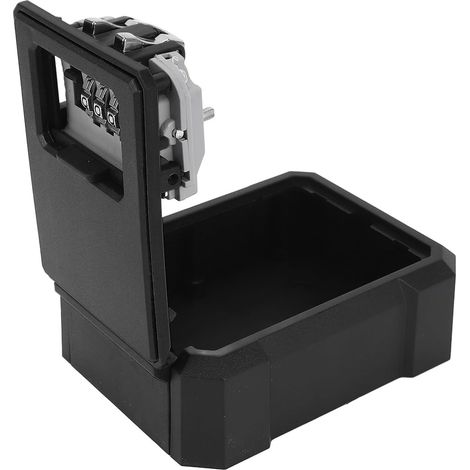 Coffre-fort à Clés, Boîte à Clés Robuste à 4 Chiffres pour Appartement, école, Hôtel, Boîte Murale (BLACK)