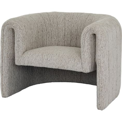 Avia Mist Indoor Occasional Armchair - Wood - L97 x W86 x H72 cm - Grey