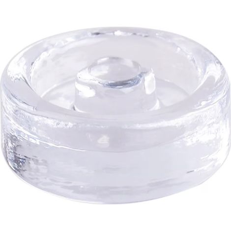 Gärdeckel aus Glas, 7x7x3,5 cm, für Weithalsgläser (1/5)