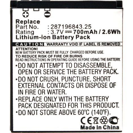 NX - Batterie téléphone, smartphone, GSM pour Sagem 3.7V 700mAh - 287196831287196843 (1/4)