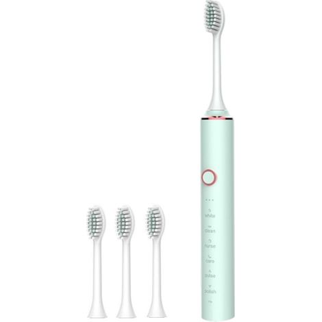 Brosse à dents électrique ultrasonique - Verte - Portable (1/5)