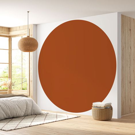Papier peint rond / cercle - Couleur Tendance - 745 - Diamètre 30 cm (1/4)
