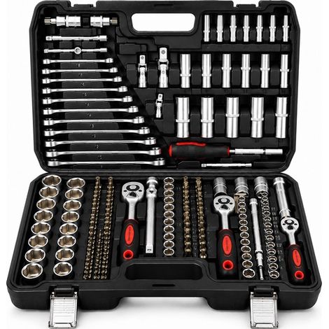 Set Valigetta Attrezzi 216 Pezzi Kit Chiavi a Bussola, Chiavi a Cricchetto (1/5)
