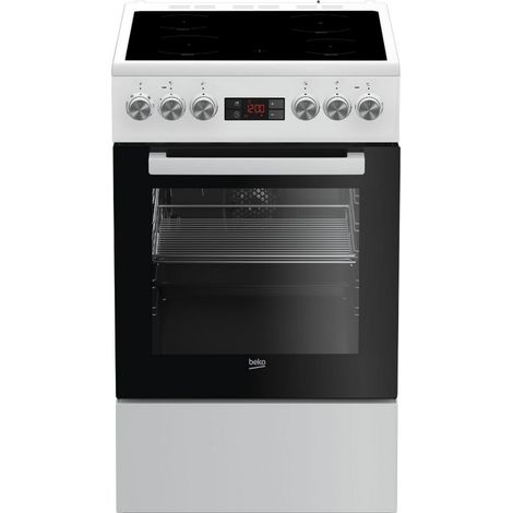 60l glaskeramikkocher 4 brenner weiß - Beko - FSE57302GWC (1/5)