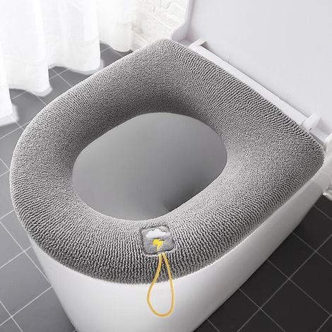 abattant Wc Chauffant Sige De Toilette 1 Kits Coussin De Couverture De Tapis De Sige De Toilette Pais De Coussin De Toilette Rtractable Lavabletap (1/5)