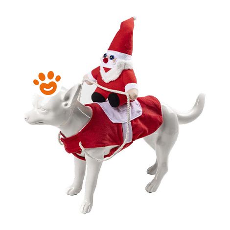 Leopet Dog Costume Babbo Natale - L (60-78cm) - Accessori