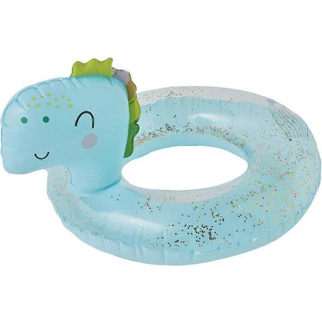 Bouées gonflables dinosaures pour enfants, jouet amusant pour les fêtes dans la piscine, avec un son Zizi - Bleu (1/5)