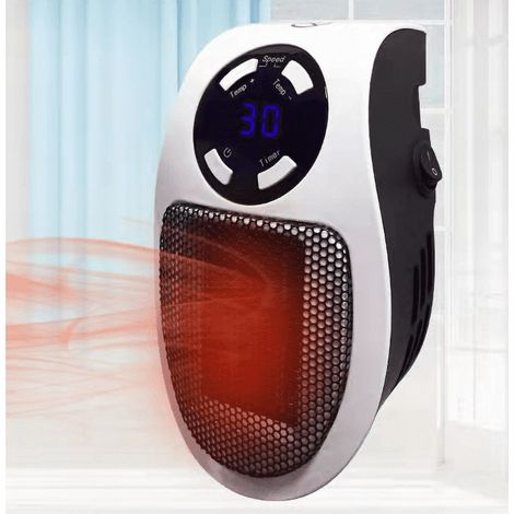 Radiateur électrique PTC mural mini soufflant, chauffage d'appoint compact à brancher, appareil thermique fixe pour petite pièce (1/5)