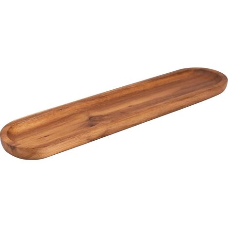 Plateau en Bois Multifonction Long Pour Présentation De Nourriture pour Pendaison de Crémaillère Mariage Restaurant Charcuterie Dessert Fromage Apéritif Fruits (1/5)