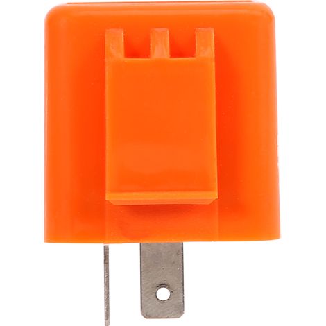 Clignotant Moto Universel 2 Broches Relais LED 12V Orange Réglable Vitesse Flash (1/5)