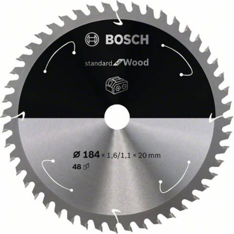Bosch Standard Hoja de sierra circular 184 mm 48 dientes