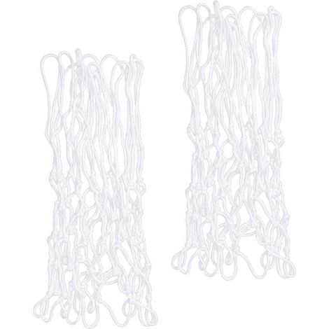 Filet de basket-ball d'extérieur en lot de 2 pièces, filet de basket-ball pratique, filet d'entraînement de basket-ball intérieur et extérieur, 48 x 20 cm, filet d'entraînement durable. (1/5)