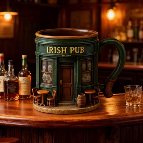 Mug de pub irlandais, mug à café, mug décoratif (1/5)