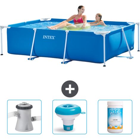 Rechteckiger Frame Pool - 220x150x60 cm - 4-teilig  SCB77 (1/4)
