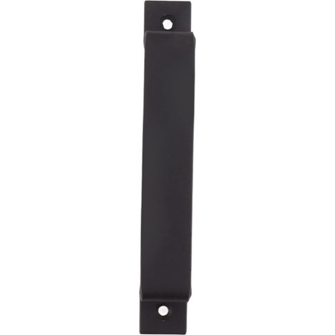 Poignée de porte CHICIRIS en fer forgé, barre noire, entraxe 153 (1/4)