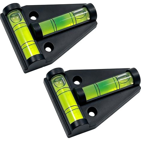 2PCS Mini Niveau À Bulle, Petit Niveau à Bulle Magnétique, Léger, niveau a bulle Compact pour Caravane, Remorque, Bricolage, camping car accessoires, accessoire van aménagé, cale camping car (1/5)