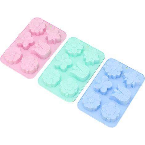 Moule En Silicone - Moule Fleurs Tulipes Chrysanthème Pour Bonbons Chocolat Gelée - 25,5 x 17 x 3 cm - 1 Pièce (1/5)
