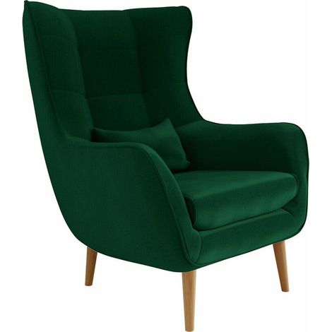 Fauteuil Comfivo Ulmus, Kronos 19, 106x80x95cm, Tissu, Pieds: Bois, 0