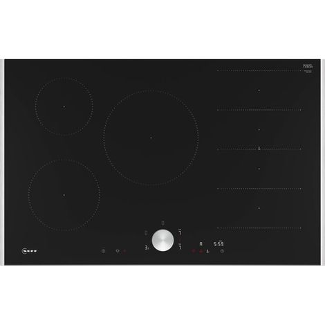 Neff – Table de cuisson à induction 83cm 5 foyers 7400W – Flex induction avec commande Twist Pad – T68TTV4L0