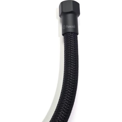 Latiguillo flexible negro 40 cm h - h 3/8 pulg (1/4)