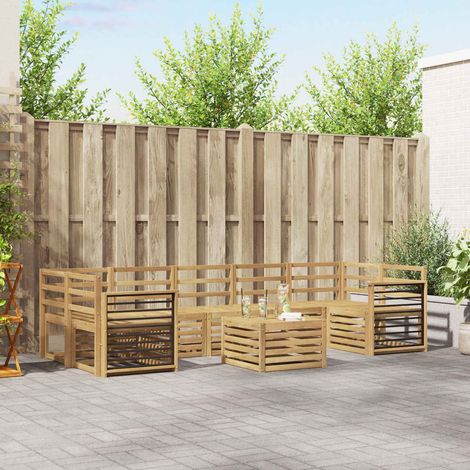 vidaXL Set divani Legno di Acacia Massello (1/5)