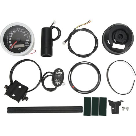 Compteur de vitesse GPS universel étanche 280MPH pour voiture 12V bateau moto (1/5)