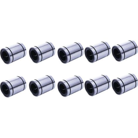 10 LM20UU Linear-Kugellagerbuchsen, 20 mm Innendurchmesser, versilbert (1/5)