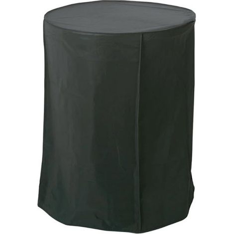 Housse pour Barbecue Rond PEVA Noir 80 x 47 x 84 cm