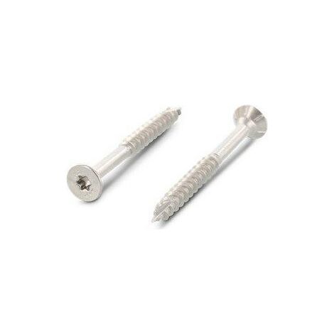 Vis à bois TF Torx nervures de fraisage inox - Longueur: 25 - Qualite Inox: A4 - Diamètre: 5
