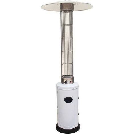 STUFA AEREA PATIO CILINDRICA TEPORUS 10,5KW BIANCO
