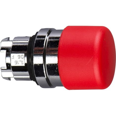 Tête de bouton-poussoir Schneider Electric Rouge, Momentané, Ø découpe 22mm, Harmony XB4 ( Prix pour 1 ) (1/4)