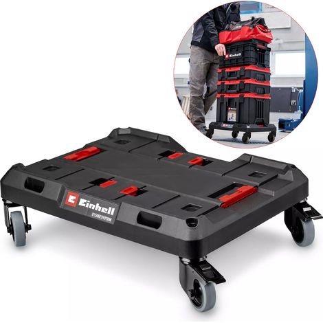 Einhell E-CASE Rolling Cart Mobile Tool Dolly Roller Board Storage Trolley 120kg