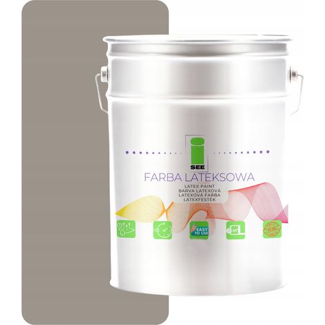 PITTURA MURALE AL LATTICE PER INTERNI GRIGIO CALDO 5L PRODUTTORE (1/5)