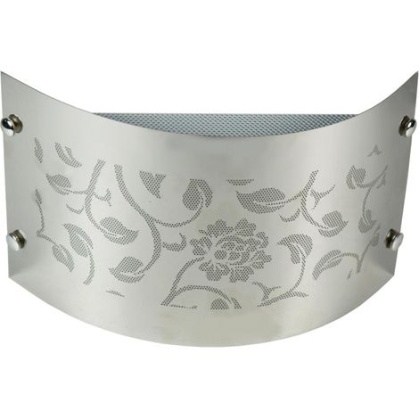 Applique murale minimaliste chrome floral E14 Candellux