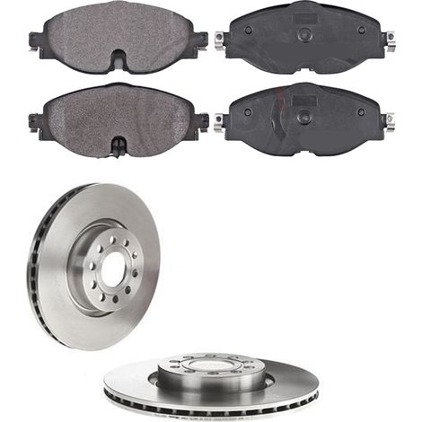 KIT FRENI ANTERIORI compatibile con SKODA SUCOMPATIBILE PERB III (3V3) - DISCHI + PASTIGLIE OEM: FDB4433 / 17558 , 18194 /SOSTITUZIONE DIRETTA/BASSA POLVERE/SILENZIOSO (1/5)