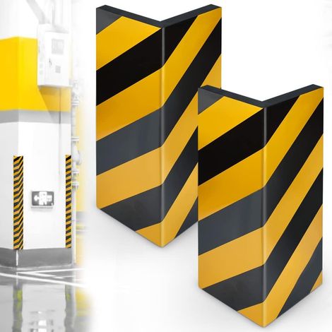 Protection d'angle Mousse Adhésives,40x25 cm Protecteurs de Porte de Voiture, Pare-Chocs de Garage Mousse Auto-adhésive pour Colonnes,Parc,Porte de Garage,Coin,Mur(Jaune Noir) (1/5)